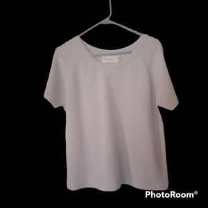 Talbotts plus size light blue top